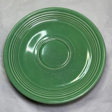 Vintage Fiestaware Fiesta 6" Saucer Forest Green Homer Laughlin - USA Made 1936-