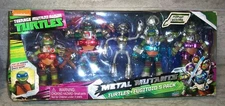 TMNT Teenage Mutant Ninja Turtles Metal Mutants Turtles + Fugitoid 5 Pack ~READ
