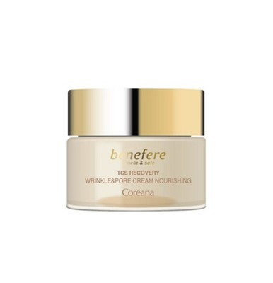 Coreana Benefere Wrinkle & Pore Cream 80ml Anti-Aging Pore Minimizing K-Beauty