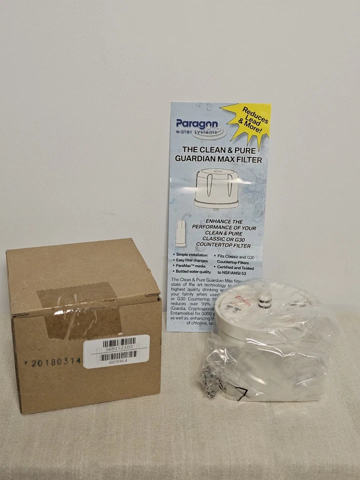 Filtro Paragon Water Systems Clean & Pure Guardian Max nuevo en caja Foto 2 de 3