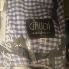 GAUDI Leathers Dirndl Damen Gr. 38 blau-weiß...