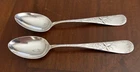 RS & W  2-Vintage Wallace Sterling Silver Teaspoons 40g