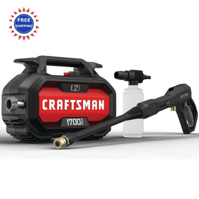 #ad Electric Pressure Washer Lightweight Corded 1700 PSI 1.2 GPM CRAFTSMAN CMEPW1700 $179.99