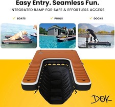 Dog: Inflatable Dock platform - dogs up to 250 pounds for pool, boat and dock