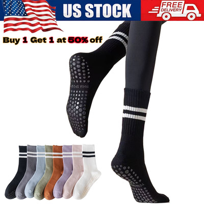 Lot 1-4 Pairs Mens Womens Ankle/Quarter Crew Yoga Sport Casual Cotton Socks US