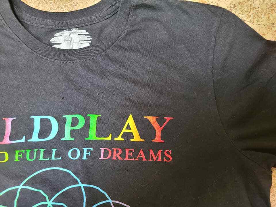 Coldplay Shirt Adult Large Head Full of Dreams 2017