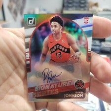 2021-22 Panini Donruss Signature Series David Johnson Auto Rc # DJN