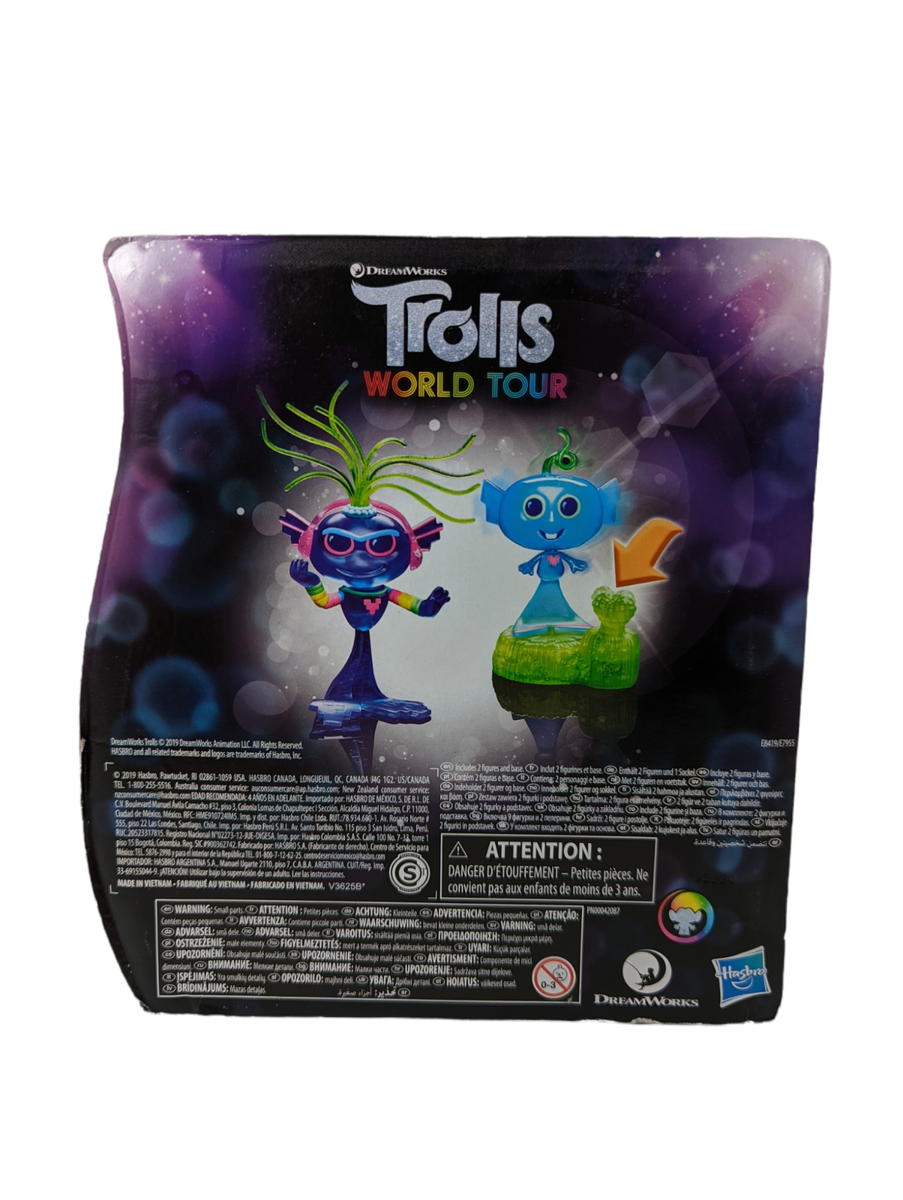 Trolls World Tour Techno Reef Bobble with 2 Figures - New Sealed