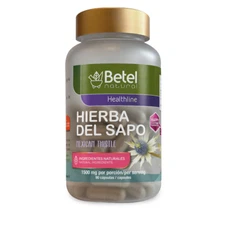 Premium Hierba del Sapo Capsules by Betel Natural - Diuretico y Desintoxicacion