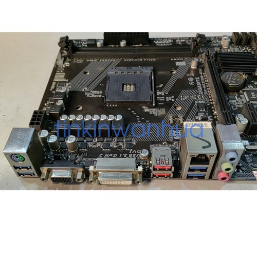 For Gigabyte GA-AB350M-DS2 Motherboard Socket AM4 DDR4 VGA+DVI Micro ATX - Afbeelding 4 van 4