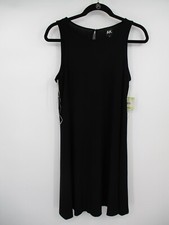 Anne Klein Womens Dress 4 Black Sleeveless Pullover Casual Preppy Lightweight