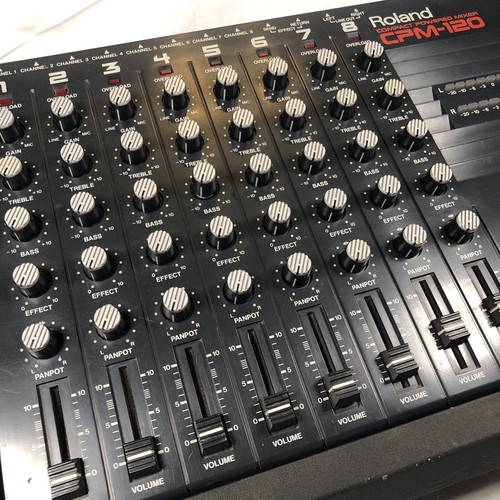 Roland CPM-120 Vintage Compactor 8 Channel Mixer USED & WORKING - Picture 3 of 19