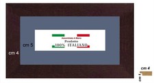 Cornice in legno noce classica da cm 4 con passepartout blu avio per foto,Stampe