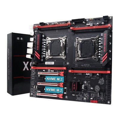 X99 8D3 Dual Motherboard LGA 2011-3 8*DDR3 M.2 NVME NGFF Support E5 V3 V4 CPU