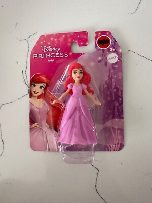 Mattel Disney Princess Ariel Pink Dress 2 1/2'' Figurine Doll Cake Topper Play
