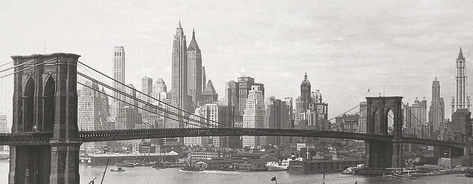 Brooklyn Bridge, Vintage Photography, Wall Decor Home Art Print Poster 20" x 40" - Image 2 of 2