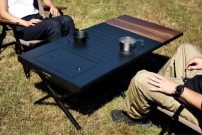 RATEL WORKS WOOD PANEL TABLE 120 RATEL WORKS Iron Grill Table wood