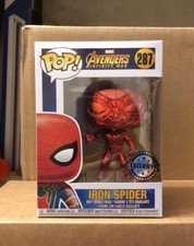 funko pop iron spider chrome