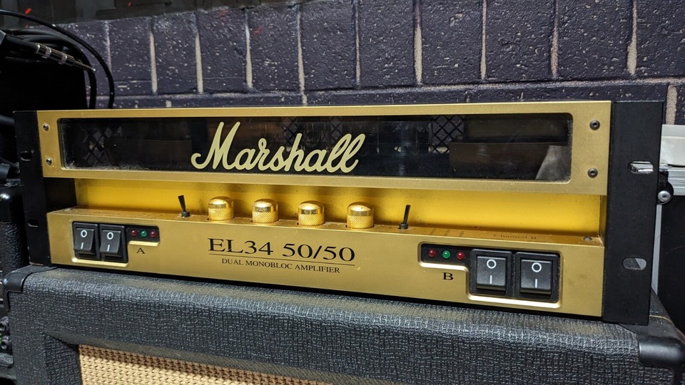 Marshall El34 50/50 Dual Monoblock Power Amplifier eBay