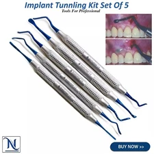 Vista Tunneling Bone Grafting Kit for Sinus Lifting – Elevators Surgery Tools