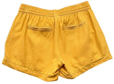 Old Navy Linen Blend Shorts Size S Mustard Yellow Beach Vacation Resort Summer