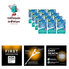 Complete Clean Easy Reach Floss Picks, No Break & No Shred Floss, 75 Count Pa...