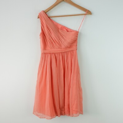 salmon bridesmaid dresses Salmon allure bridesmaid long dresses with champagne sash and antique  broach