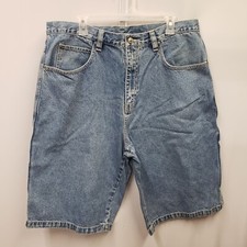 VTG RocaWear Shorts Men's Sz 38 Denim Jean Shorts Y2K Baggy Hip Hop Utility