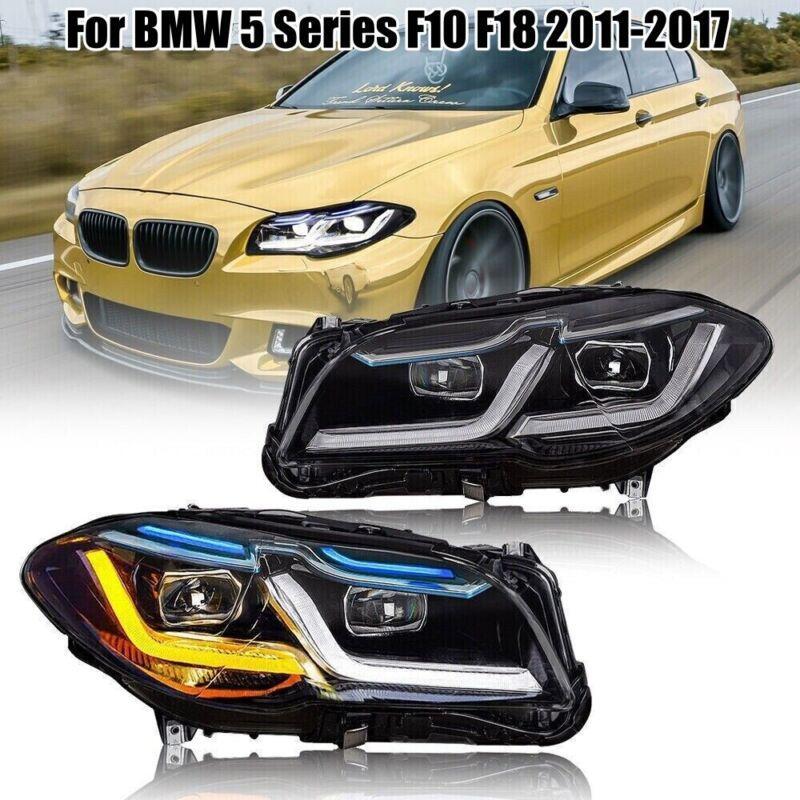 BMW5シリーズF10ヘッドライト For BMW 5 Series F10 F18 2011-17 Halogen Facelift LED Headlights