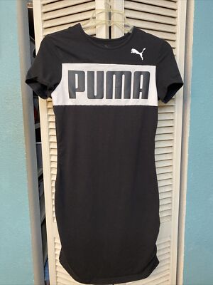 puma t shirt dress plus size PUMA Women`s t shirt Dress BIG LOGO Slim Fit Size S Or XS