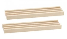 2 Piece 3 Slot Wooden Domino Tile Holder