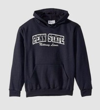 85 Champion Kids Boys Blue Fleece Logo Graphic Pullover Hoodie Size YM 7-8 