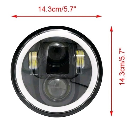 Faro Fanale Completo a Led Con Adattatore Vespa Piaggio Hp 50 Pronto All'uso - Foto 3 di 9