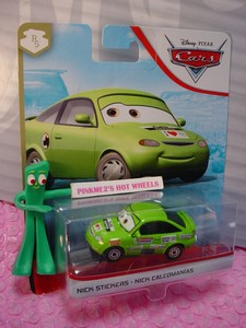 pixar cars green car