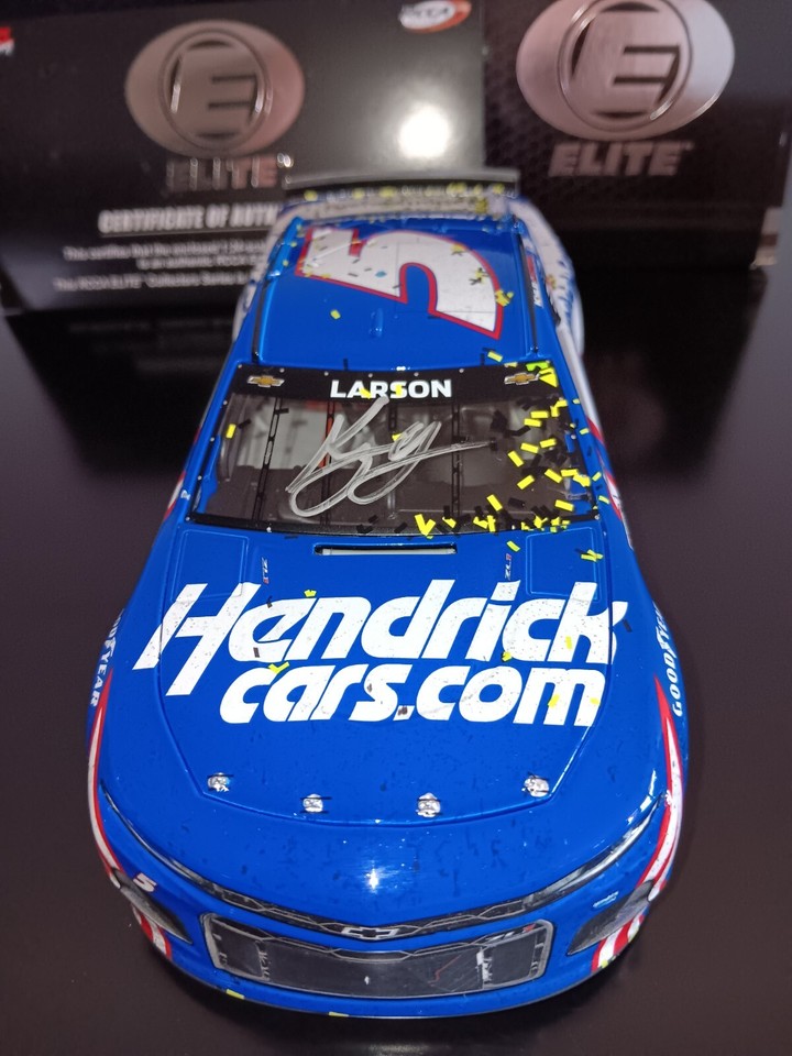 2021 Kyle Larson Hendrick Las Vegas Win 1/24 Action Elite Diecast