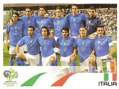 PANINI WORLD CUP 2006 ITALY TEAM STICKERS | eBay