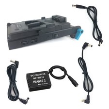 V-lock Power Plate W126 Dummy Battery Rod Clamp for Fuji as AC-V9 NP-W126S