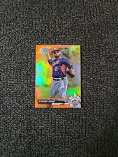 2017 Bowman Chrome Baseball Desmond Lindsay #BCP179 Orange Parallel 16/25 SC4378