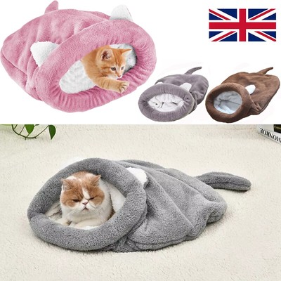 Cat Sleeping Bag Self-Warming Kitty Sack Kittern Bed-Puppy Small Dog Bed  Upgrade UK