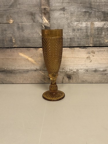 Bicchieri Flauti Champagne Ambra Diamante Texturizzato Hobnail Prosecco Cava - Foto 1 di 2