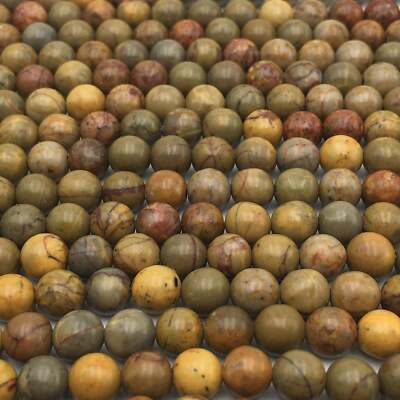 Natural Autumn Jasper Smooth Round Beads Size 4mm 6mm 8mm 10mm 15.5'' Strand