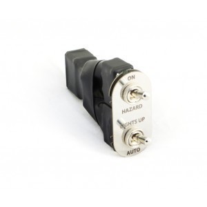 Hazard headlamp popup toggle switch Mazda MX-5 mk1 JASS vintage polished s/s MX5 - Picture 3 of 3