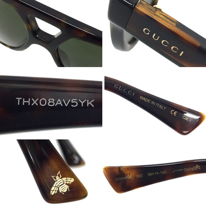 GUCCI Sunglasses Aviator Asian Fit GG0159S 001 Eyewear aq9253 | eBay
