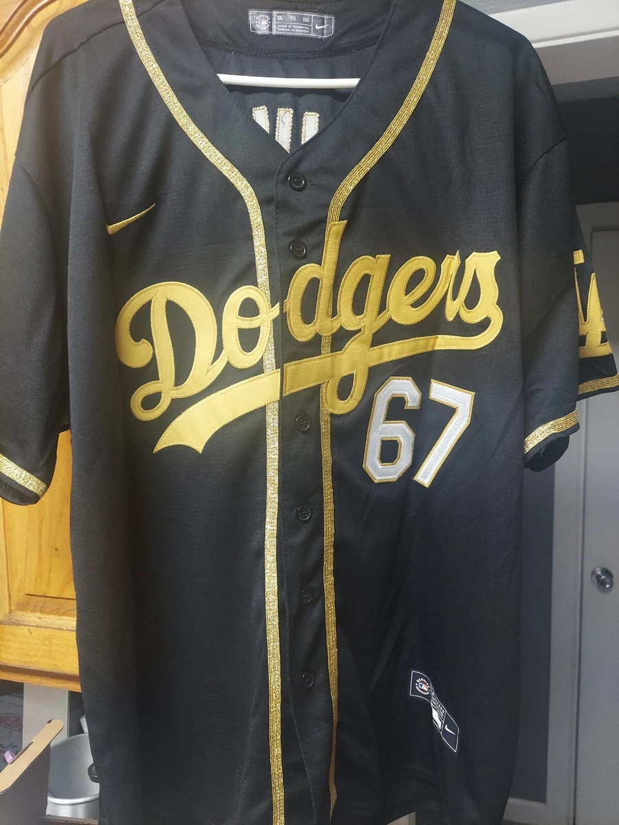 Black and gold store dodgers jersey