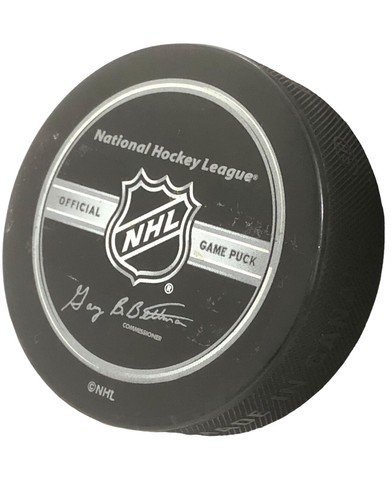 Pittsburgh Penguins Official Game Puck Signed Alexei Ponikarovsky NHL RARE - Picture 4 of 7