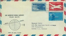 87443 - USA - Postal History - STATIONERY COVER: First Polar Flight - 1957
