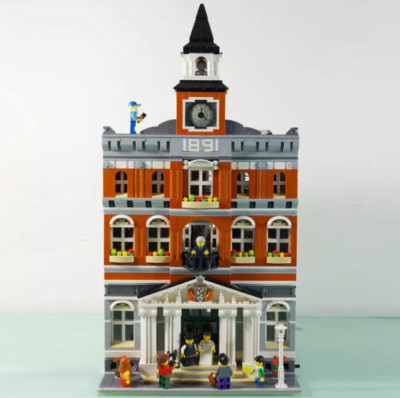 NEW DIY Town Hall 10224 pcs 2766 Building Bricks Set Expert Kids Toys