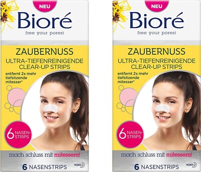 Biore Zaubernuss Ultra-Tiefenreinigende Clear-Up Strips , 2x6er EAN5017634257675