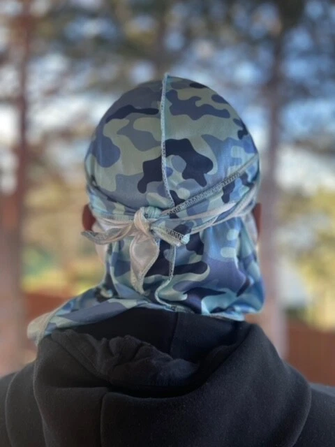 Premium Velvet Durag For Men - Durag for 360 Waves- Designer Durag- Long Straps
