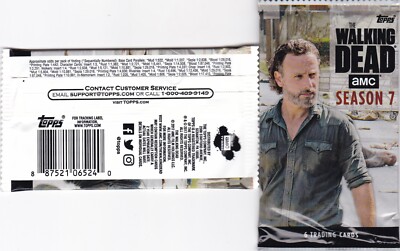 2017 TOPPS AMC   The Walking Dead Season 7 SEALED PACK-(6 TRADING CARDS PER PACK
